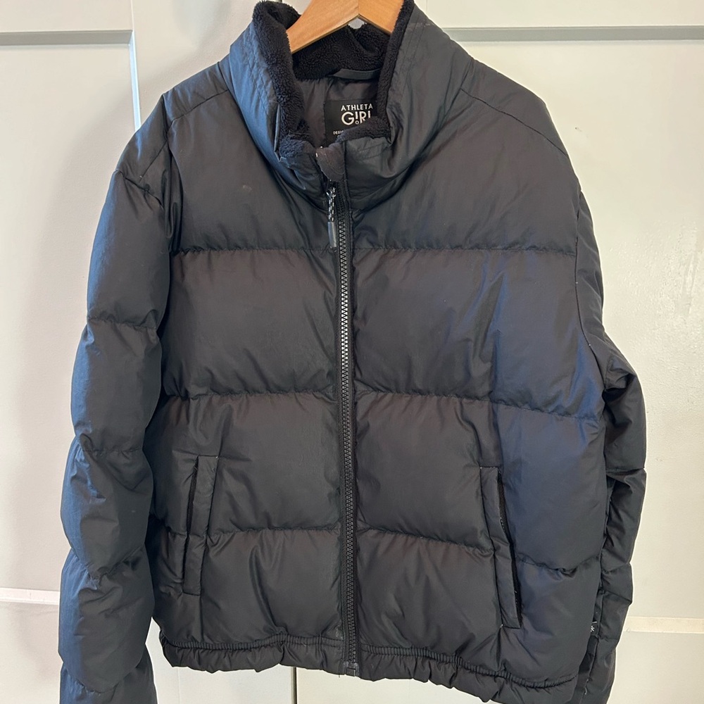 8-10 girls Athleta Girl Black Puffer Jacket